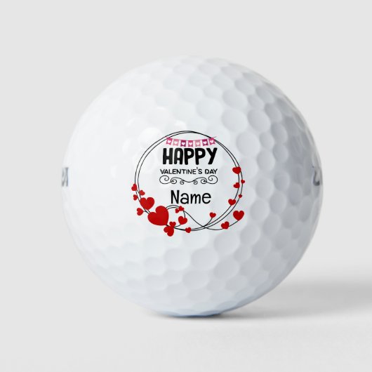 Valentine zu Golfer mit Liebe Sie Golfball (Vorderseite)