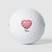 Valentine zu Golfer mit Liebe Sie Golfball (Vorderseite)