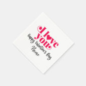 Valentine zu Golfer mit Liebe Sie Serviette (Ecke)