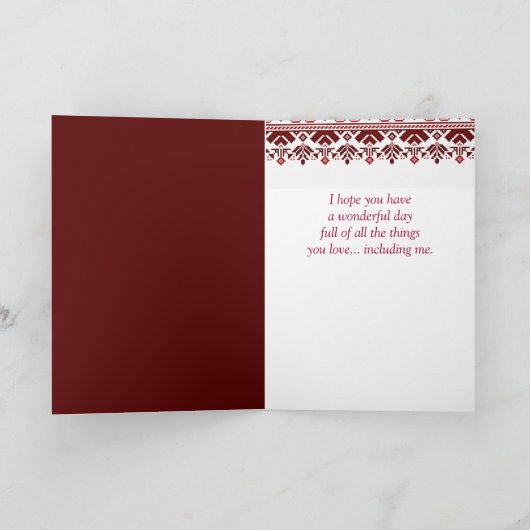 Valentine zu One I Liebe Ukrainisches Volksleben Karte (Innenseite)