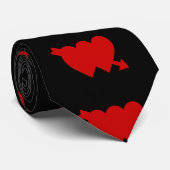 VALENTINE, ZWEI HERZEN Krawatte (Gerollt)