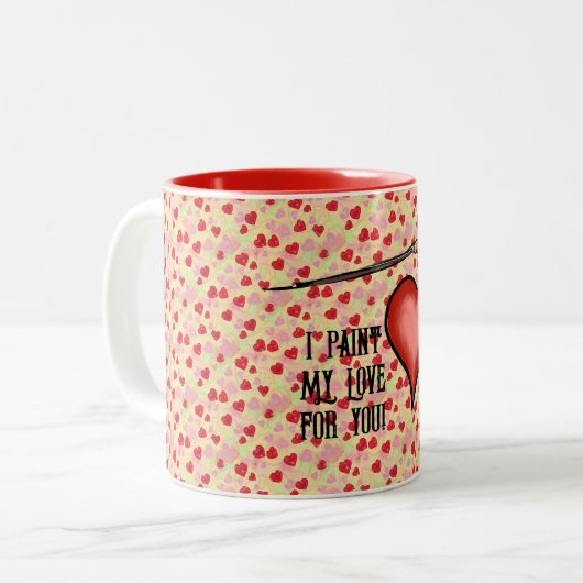 Valentine Zweifarbige Tasse (Vorderseite Links)