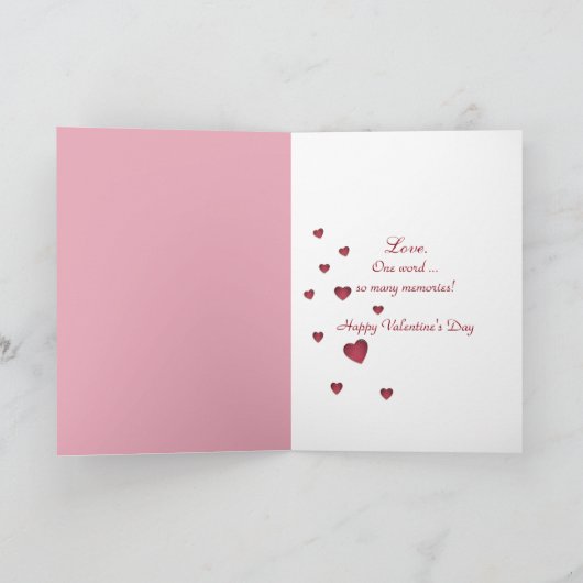 Valentinechampagnerflasche mit Rosen Feiertagskarte (Innenseite)