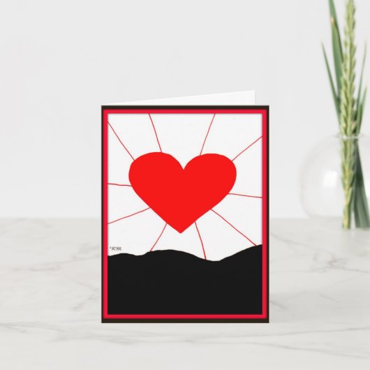 Valentine'Day Feiertagskarte (Vorderseite)