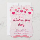 Valentineinladung Einladung (Vorderseite)