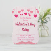 Valentineinladung Einladung (Stehend Vorderseite)