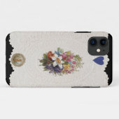 Valentinekarte, die Blumen, c.1840 darstellt Case-Mate iPhone Hülle (Rückseite (Horizontal))