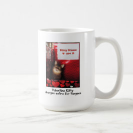 Valentinekitty-küssende Stand-Tasse Kaffeetasse