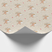 Valentinengel in weiß und gold_winzig geschenkpapier (Ecke)