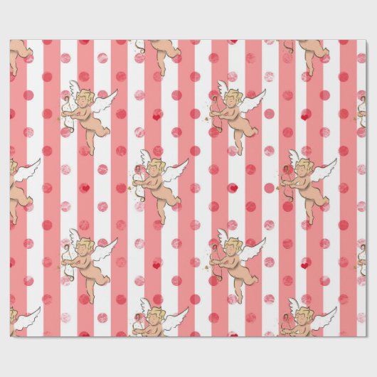 Valentinengel pinky_large geschenkpapier (Flach)