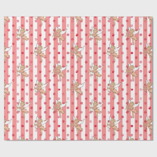 Valentinengel pinky_medium geschenkpapier (Flach)