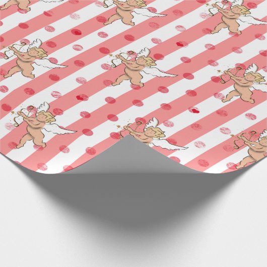 Valentinengel pinky_medium geschenkpapier (Ecke)