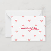 Valentinenkarte der Afroamerikanerin Mitteilungskarte (Rückseite)