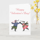 Valentinenkarte des Badgers Karte (Gelbe Blume)
