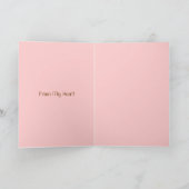 Valentinenkarte "Ein Zeichen der Liebe" Feiertagskarte (Innenseite)