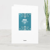 Valentinenkarte Feiertagskarte (Rückseite)