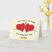 Valentinenkarte für Verlobtes Paar Karte (Gelbe Blume)