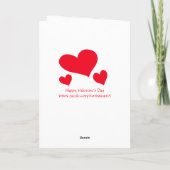 Valentinenkarte Großtochter Feiertagskarte (Rückseite)