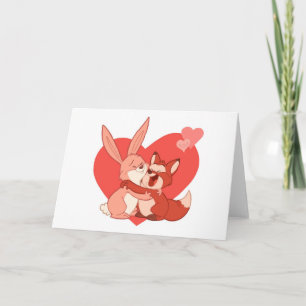 Valentinenkarte (Leere Innenseite) Feiertagskarte