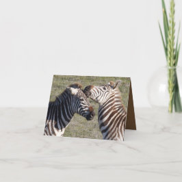 Valentinenkarte mit angeschlossenem Zebrapaar Feiertagskarte