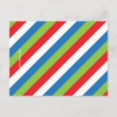 Valentinenkarte mit der Anzahl der Streifen Postkarte (Rückseite)