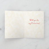 Valentinenkarte Retro Cherub Feiertagskarte (Innenseite)