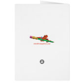 Valentinenkarte Rose Blütenherzen nach Maß (Hinten)