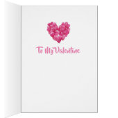 Valentinenkarte Rose Blütenherzen nach Maß (Innen (Rechts))