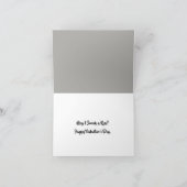 Valentinenkarte Sneaking a Kiss Feiertagskarte (Innenseite)