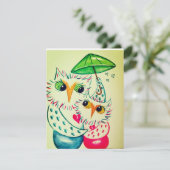 Valentinenkarte, Uhu Feiertagskarte (Stehend Vorderseite)