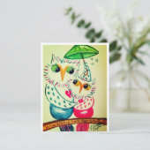 Valentinenkarte, Uhu Feiertagskarte (Stehend Vorderseite)