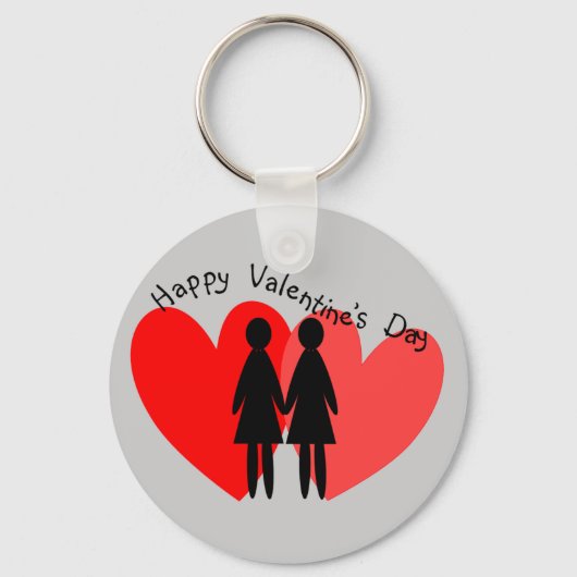 Valentinenkarte und Geschenke Schlüsselanhänger (Vorderseite)