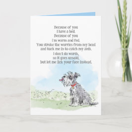 Valentinenkarte vom Hund Karte