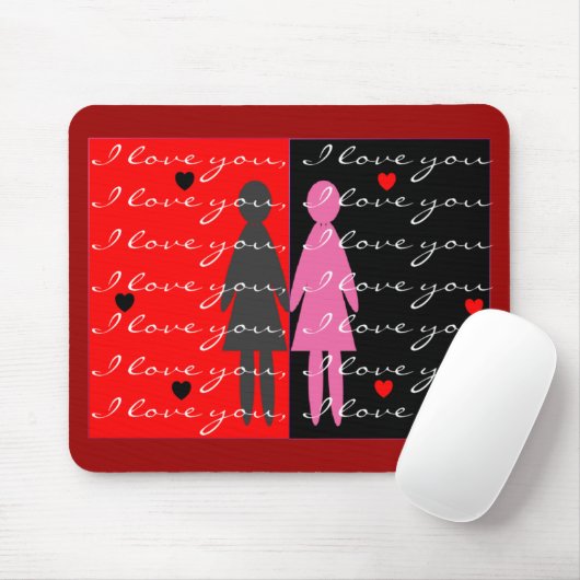 Valentinenkarten und -geschenke mousepad (Mit Mouse)