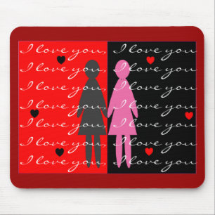 Valentinenkarten und -geschenke mousepad
