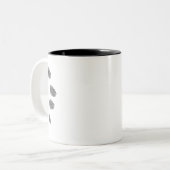 Valentinenkuss Zweifarbige Tasse (Vorderseite Links)