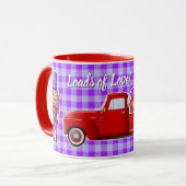 Valentinens Nutcracker mit wenig Rotem LKW Tasse (Vorderseite Links)