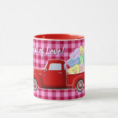 Valentinens Nutcracker mit wenig Rotem LKW Tasse (Zentrum)
