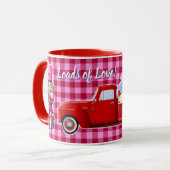 Valentinens Nutcracker mit wenig Rotem LKW Tasse (Vorderseite Links)