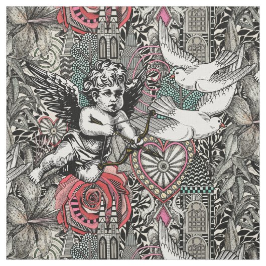 Valentinenstärkalzakallicht Stoff (Muster)