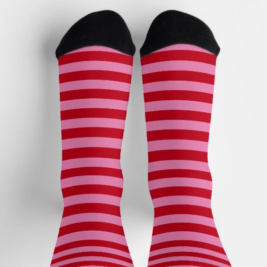 Valentinenstreifen Socken (Oben)