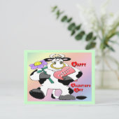 Valentinensturm Feiertagspostkarte (Stehend Vorderseite)