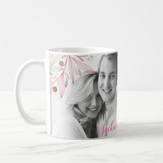 Valentinepaarnamen-Liebe-Tasse Kaffeetasse (Links)