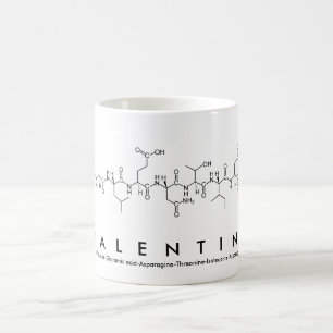 Valentinepeptid-Namen-Tasse Kaffeetasse