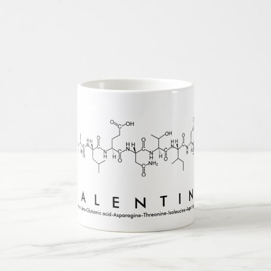 Valentinepeptid-Namen-Tasse Kaffeetasse (Mittel)