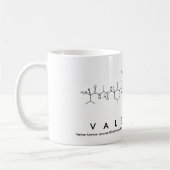 Valentinepeptid-Namen-Tasse Kaffeetasse (Links)