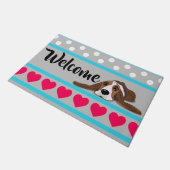 Valentiner Basset Fußmatte (Schrägansicht)