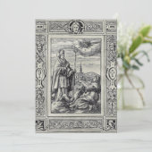 Valentiner Bischof von Terni Feiertagskarte (Stehend Vorderseite)