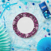 Valentiner Blumenmuster Pappteller (Party)