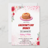 Valentiner Brunch-Einladung Einladung (Vorderseite)